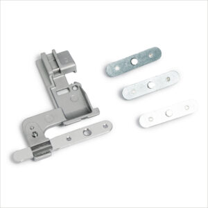 Pied multi-usages avec 3 guides fronceur pour élastique