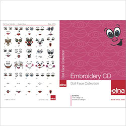 Collection de motifs de broderie “Collection visages de poupées”