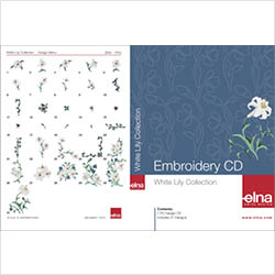 Collections de motifs de broderie “Lys blanc”