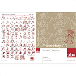 Collection de motifs de broderie rouges “Redwork”