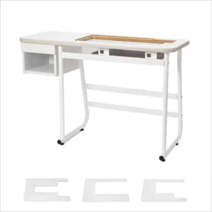 Table de couture avec tiroir et plateaux A,B et C