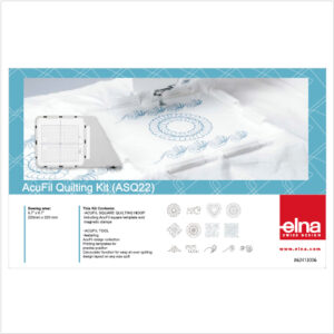 Kit de quilting avec cerceau carré ASQ22 – 220 x 220 mm