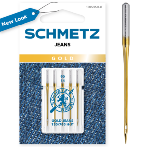 Aiguilles à denim dorée